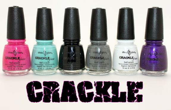 crackle nail polish. The Crackle Collection comes
